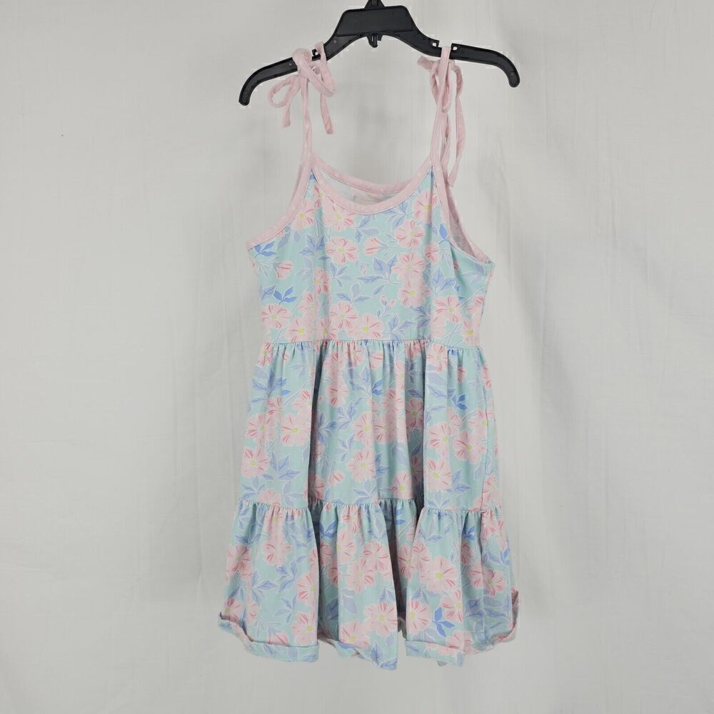 Eleanor Rose Maggie Top Girls Size 10-12 Blue Floral Pink